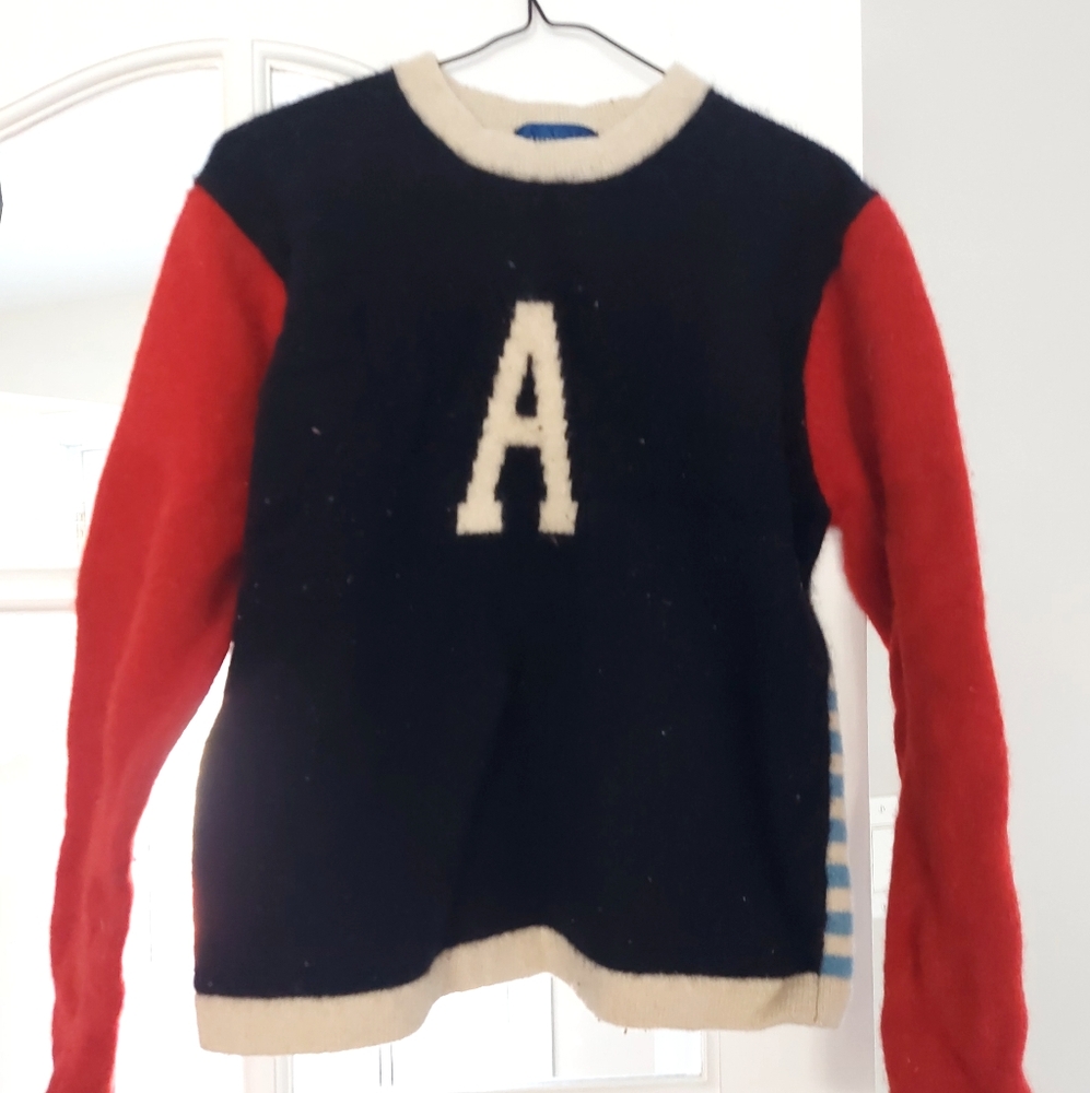 Men's Warm Sweater with Letter A